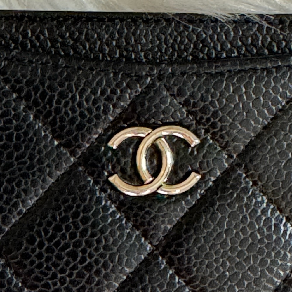 Chanel Interlocking CC Logo Card Holder black caviar - Picture 2 of 10